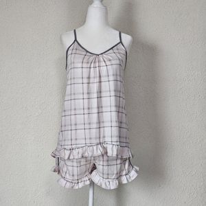 Rene Rofe Plaid Sleepwear Short Set - Small